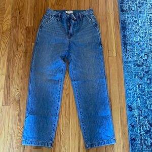 Madewell carpenter style straight leg jeans - size 28 NWT